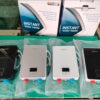 4 water heaters lying on a table